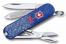 Нож перочинный Victorinox Classic 0.6223 Моряк (0.6223.L1409) синий/красный 7 функций пластик/стал