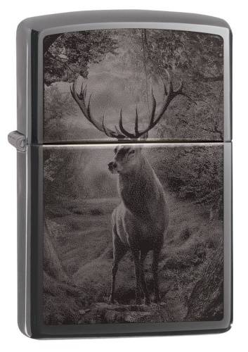 499 ZIPPO Зажигалка ZIPPO Classic Deer Design с покрытием Black Ice®