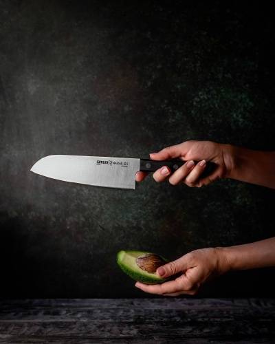 2011 Samura Нож кухонный овощной сантоку"HARAKIRI" (SHR-0095B) 175 мм фото 9