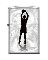 Зажигалка ZIPPO Баскетболист с покрытием Street Chrome™