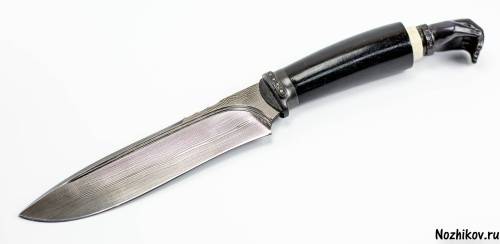 3810  Авторский Нож из Дамаска №28 фото 9