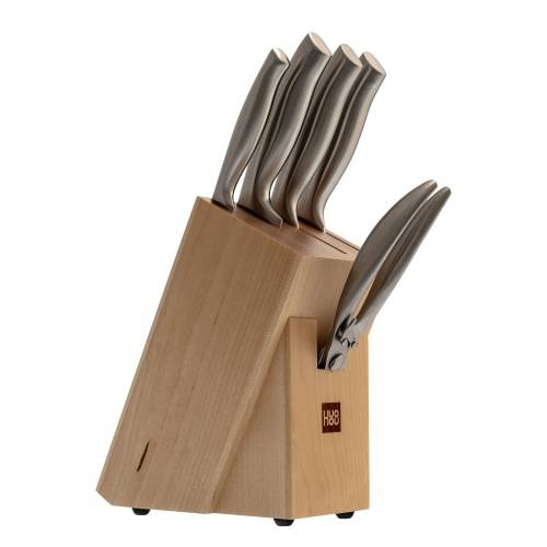 192 HuoHou Набор кухонных ножей на подставке6-Piece Stainless Steel Kitchen Knife Set фото 13