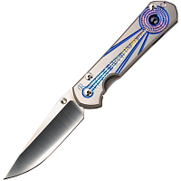 Складной нож Chris Reeve Large Sebenza 21 Unique Graphics Blue Sapphire Cabochon можно купить по цене .                            
