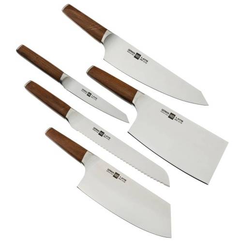 Набор кухонных ножей на подставке HuoHou Molybdenum Vanadium Steel Kitchen Knife Set фото 3