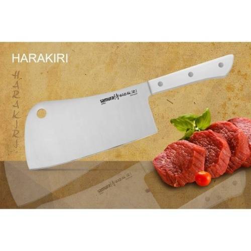 2011 Samura Нож-топорик кухонный для мяса &HARAKIRI& (SHR-0040W) 180 мм