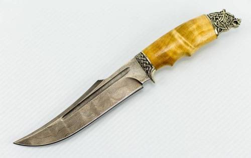 3810  Авторский Нож из Дамаска №15 фото 9