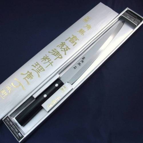 2011 Shimomura Нож кухонный для суши Янагиба фото 3