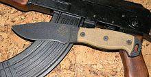 Нож с фиксированным клинком Ontario "NS-4 Tan Canvas Micarta"