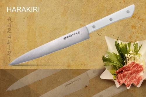 2011 Samura Нож кухонный для тонкой нарезки &Harakiri& (SHR-0045W) 196 мм фото 3