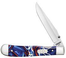 Складной нож ZIPPO Patriotic Kirinite Smooth Trapperlock