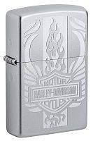 Зажигалка ZIPPO Harley-Davidson® c покрытием Satin Chrome™