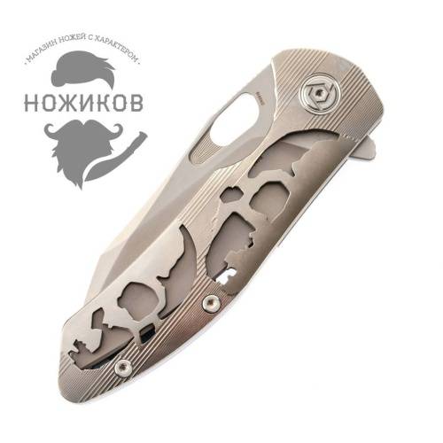 5891 ch outdoor knife CH3515 Silver фото 4