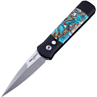 Автоматический нож Pro-Tech Santa Fe Stoneworks Godson Customized