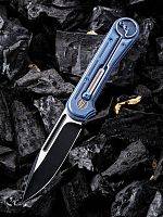 Складной нож WE Knife Double Helix blue