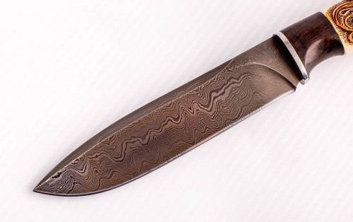 1239  Авторский Нож из Дамаска №99 фото 3