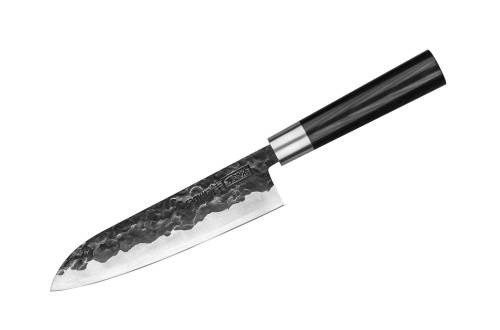 31 Samura Набор кухонный - нож кухонный "Samura BLACKSMITH" Сантоку 182 мм фото 9
