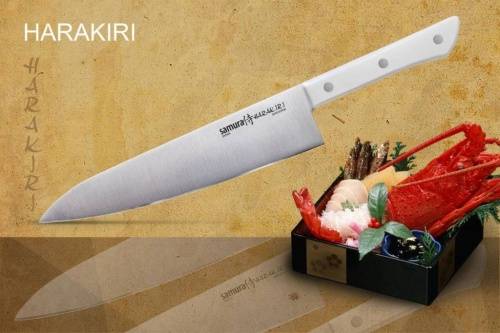2011 Samura Нож кухонный Шеф HARAKIRI (SHR-0085W) 208 мм фото 12