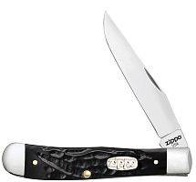 Складной нож ZIPPO Rough Black Synthetic Trapper