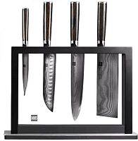 Набор кухонных ножей на подставке HuoHou Set of 5 Damascus Knife Sets