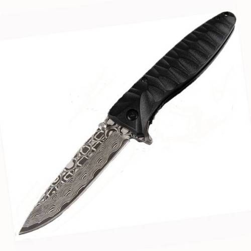 5891 Ganzo Нож G620b-2 черный с травлением