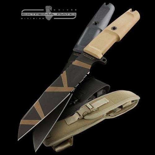 2255 Extrema Ratio Нож с фиксированным клинком Task Desert Warfare 1/3 Serrated