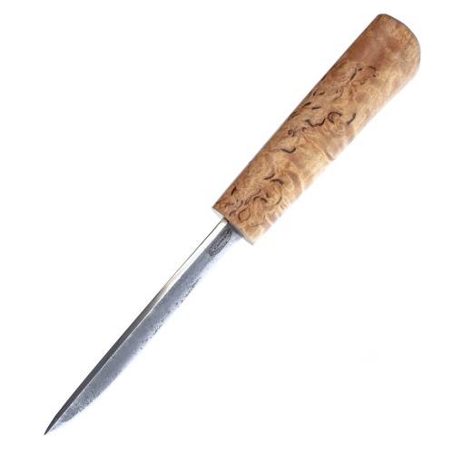 52 Стальные бивни Нож Ханты-Манси в деревянных ножнах фото 4