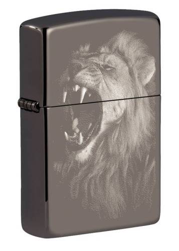 321 ZIPPO Зажигалка Lion Design Black Ice® ZIPPO