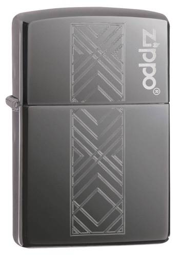 250 ZIPPO Зажигалка ZIPPO Geometric Pattern Logo с покрытием Black Ice®