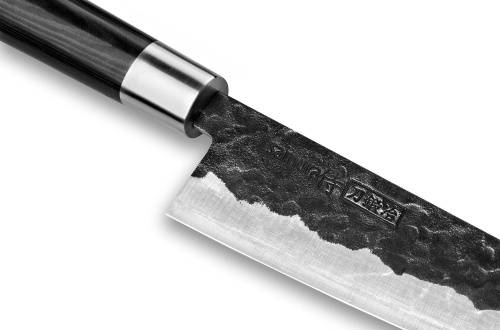 2011 Samura Набор кухонный - нож кухонный "Samura BLACKSMITH" Сантоку 182 мм фото 5