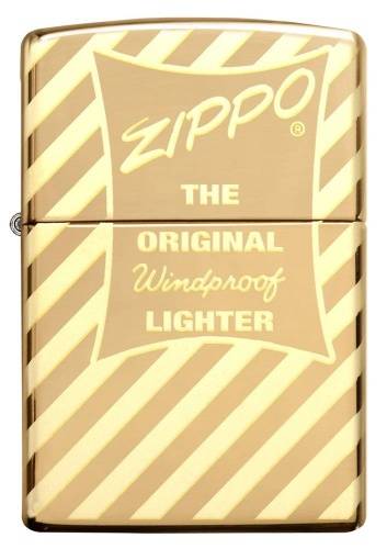 250 ZIPPO ЗажигалкаVintage Zippo Box Top с покрытием High Polish Brass фото 2