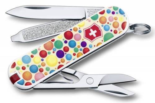 56 Victorinox Нож перочинныйClassic Color up your life 0.6223.L1403 58мм 7 функций дизайн Раскрась