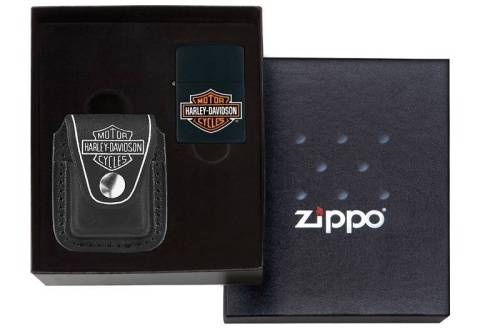 250 ZIPPO НаборHarley-Davidson®: зажигалка 218HD.H252 и чехол HDP6 в подарочной коробке