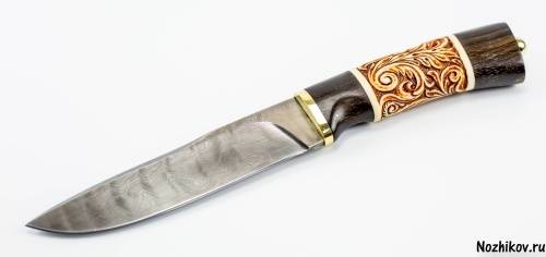 1239  Авторский Нож из Дамаска №6 фото 3