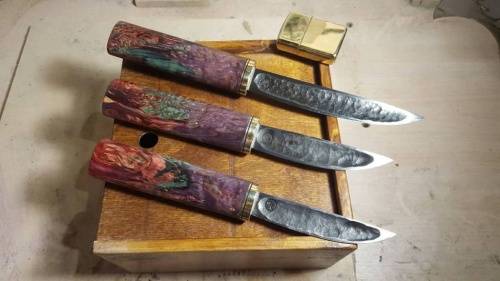 Авторский якутский нож из стали Х12МФ фото 3