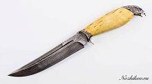 Охотничий нож  Авторский Нож из Дамаска №44