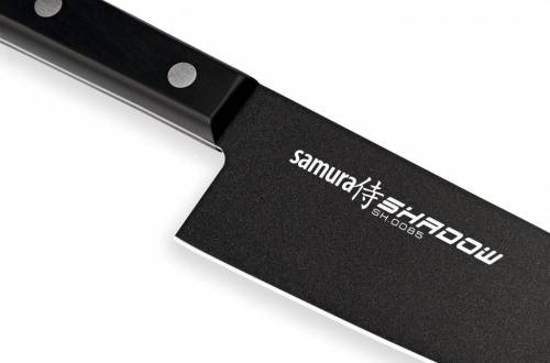 2011 Samura Нож кухонный SHADOW Шеф с покрытием BLACK FUSO 208 мм фото 10