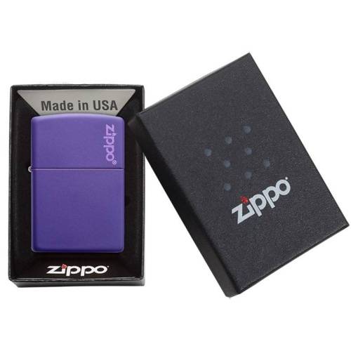138 ZIPPO ЗажигалкаLogo Classic с покрытием Purple Matte фото 3