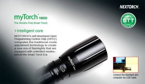 195 NexTorch Фонарь светодиодныйmyTorch 18650 Smart LED (NT-MT18650) фото 13