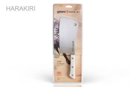 2011 Samura Нож-топорик кухонный для мяса &HARAKIRI& (SHR-0040W) 180 мм фото 7
