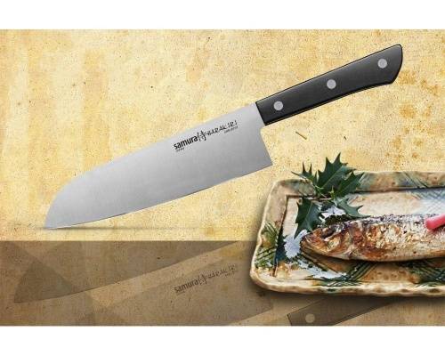 2011 Samura Нож кухонный овощной сантоку"HARAKIRI" (SHR-0095B) 175 мм фото 8