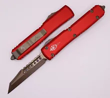 Автоматический фронтальный нож Microtech Ultratech Warhound Red Bronze