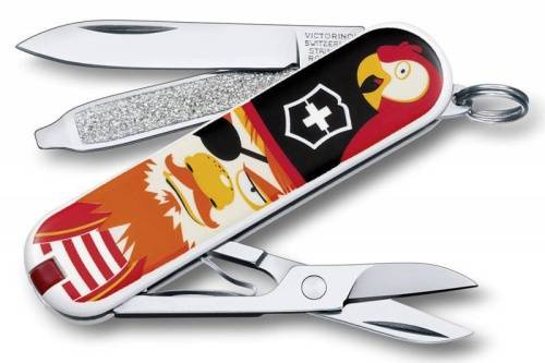 56 Victorinox Нож перочинныйClassic Treasure 0.6223.L1407 58мм 7 функций дизайн Клад