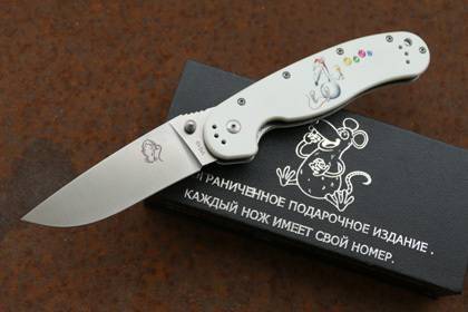 Складной нож Steelclaw Крыса Limited Edition 1 Rat White Складной нож Steelclaw Крыса Limited Edition 1 Rat White