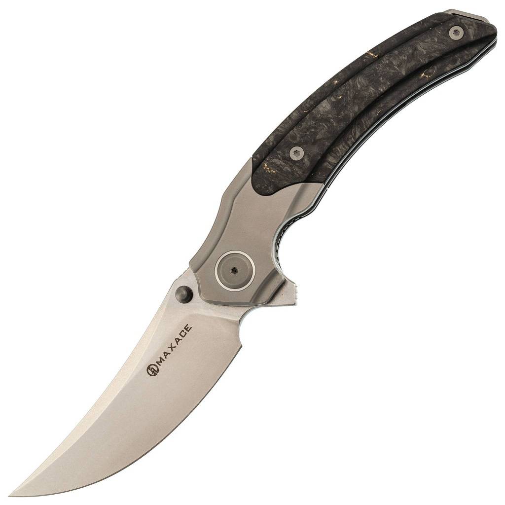 Складной нож Maxace Rock MRK05 купить по цене 16 190 руб. Сталь M390. Рукоять Карбон ◈ Кнайфы.рф