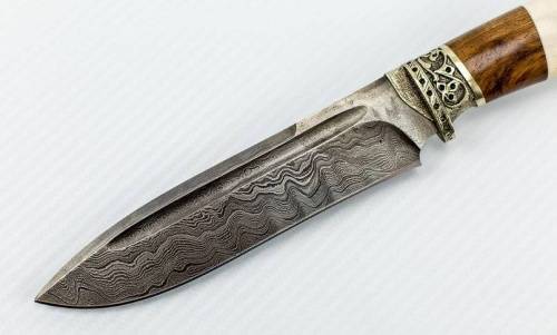 1239  Авторский Нож из Дамаска №16 фото 9