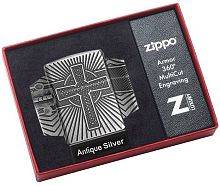 Зажигалка ZIPPO Armor® с покрытием Antique Silver