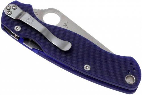 Складной нож Spyderco Para Military 2 Dark Blue - 81GPDBL2 фото 6 Складной нож Spyderco Para Military 2 Dark Blue - 81GPDBL2 фото 6