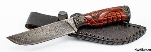 1239  Авторский Нож из Дамаска №9 фото 12