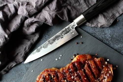 2011 Samura Нож кухонный BLACKSMITH универсальный 162 мм фото 12