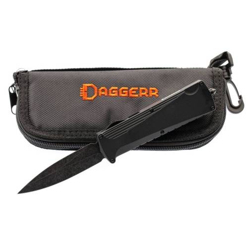 5891 Daggerr Автоматический нож Koschei All Black (Кощей)